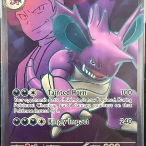 Team Rocket's Nidoking ex #216 Pokemon Destined Rivals